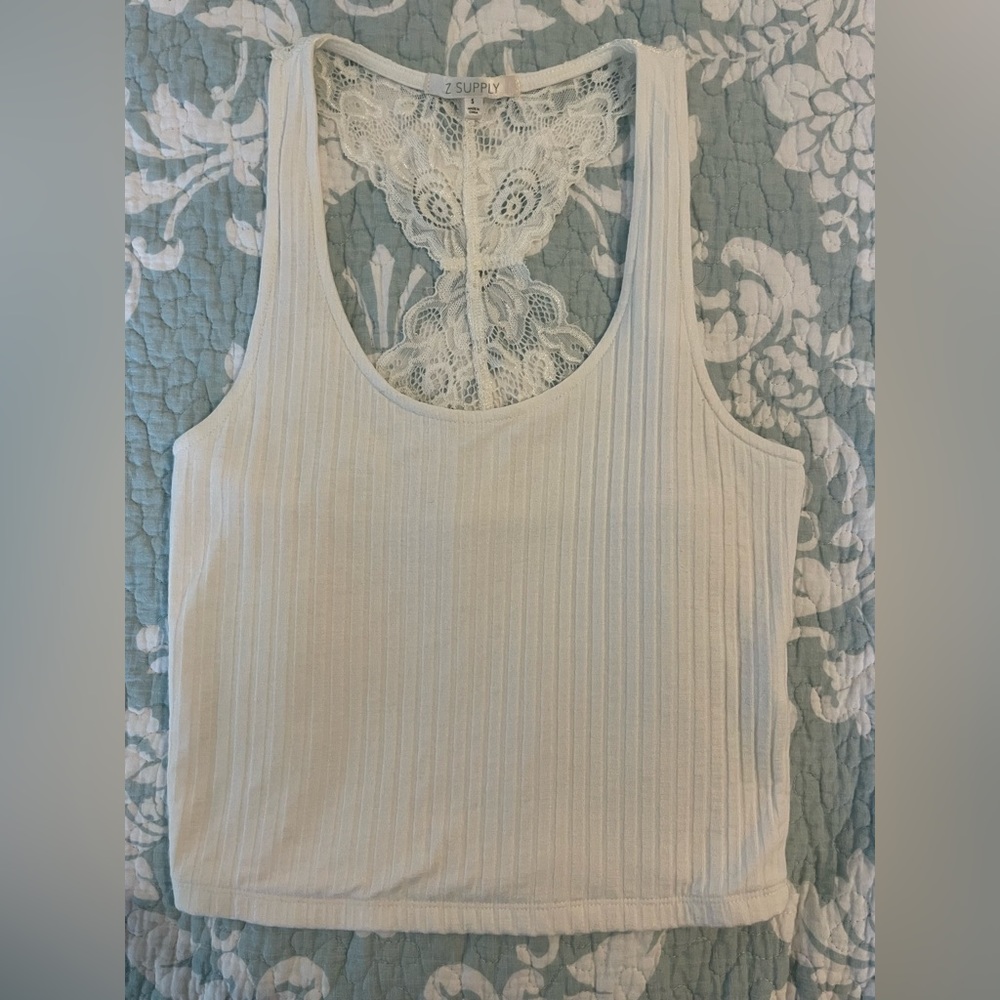 Z Supply lace tank top, size small